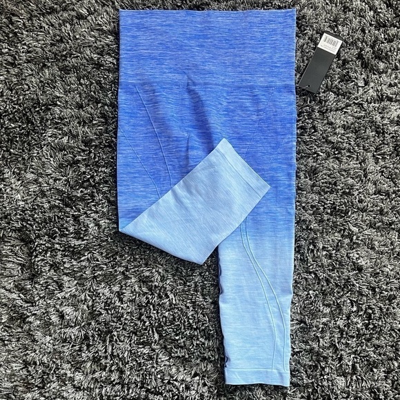Yelete Blue Gradient Leggings - Picture 1 of 11